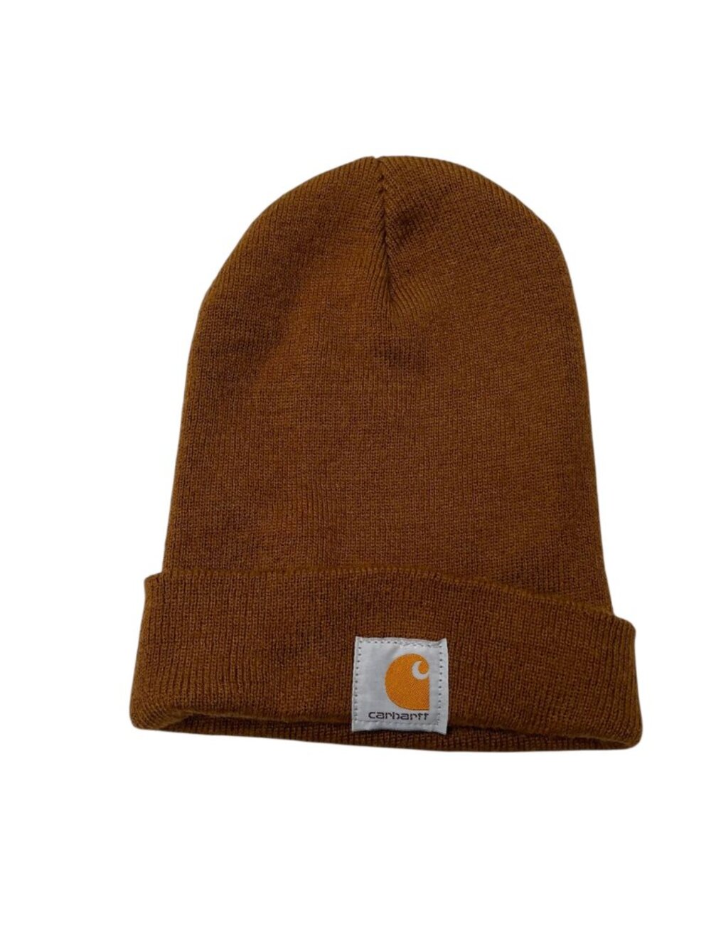 Carhartt Brown Knit Cuffed Beanie Hat One Size Streetwear 100111